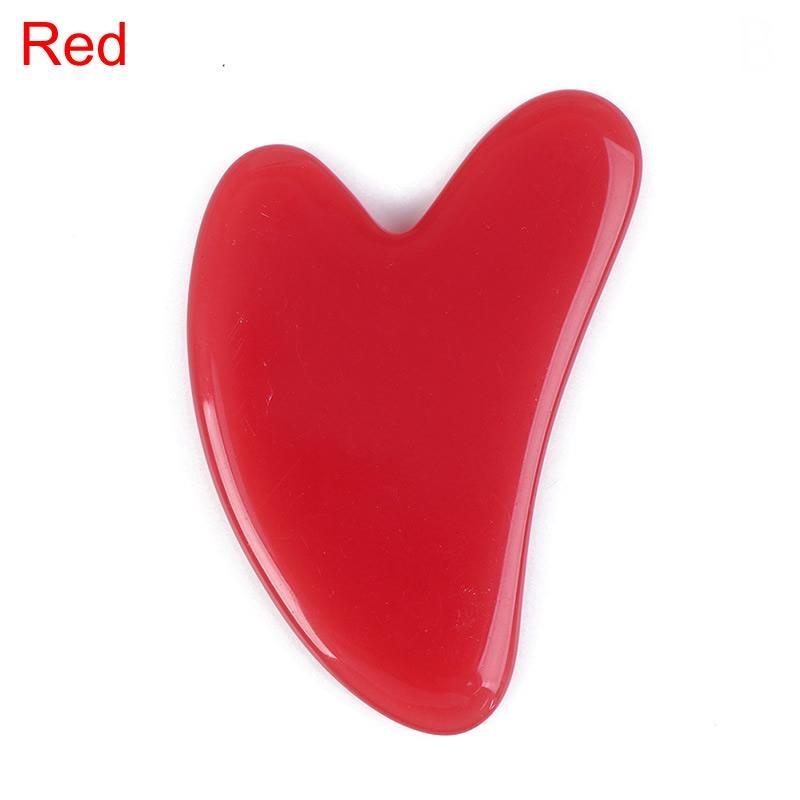 1 szt. Żywiczny wosk miodowy w kształcie serca deska do skrobania golenie akupunktura i moxiterapia masaż twarzy