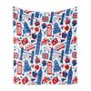 Union Jack London Blanket Soft Comfortable Flannel Blanket For Bed Sofa Chair Nap Travel Camping Blanket
