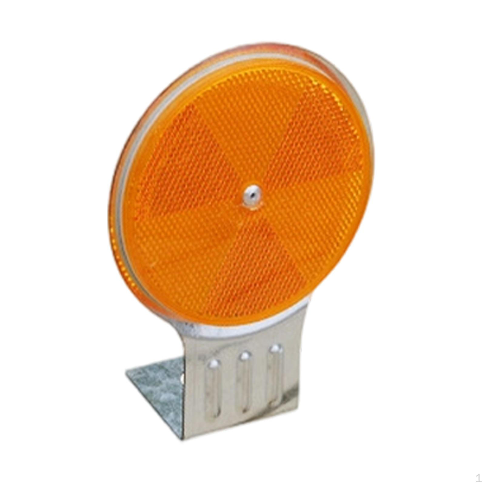 

Driveway Marker Reflective Sign Reflector Round Easy to Install Pavement Lane