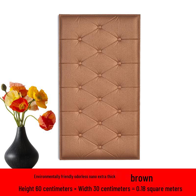 

Утолщенная 3D самоклеящаяся пенополиуретановая наклейка на стену для детских комнат – противоударный декор для татами и плинтусов 70*35*10mm (10 pieces)