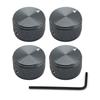 Aluminium Potentiometer Knobs 6Mm Metal Pot Guitar Knobs With Indicator And Set Screw For Guitarbassaudio Equipments
