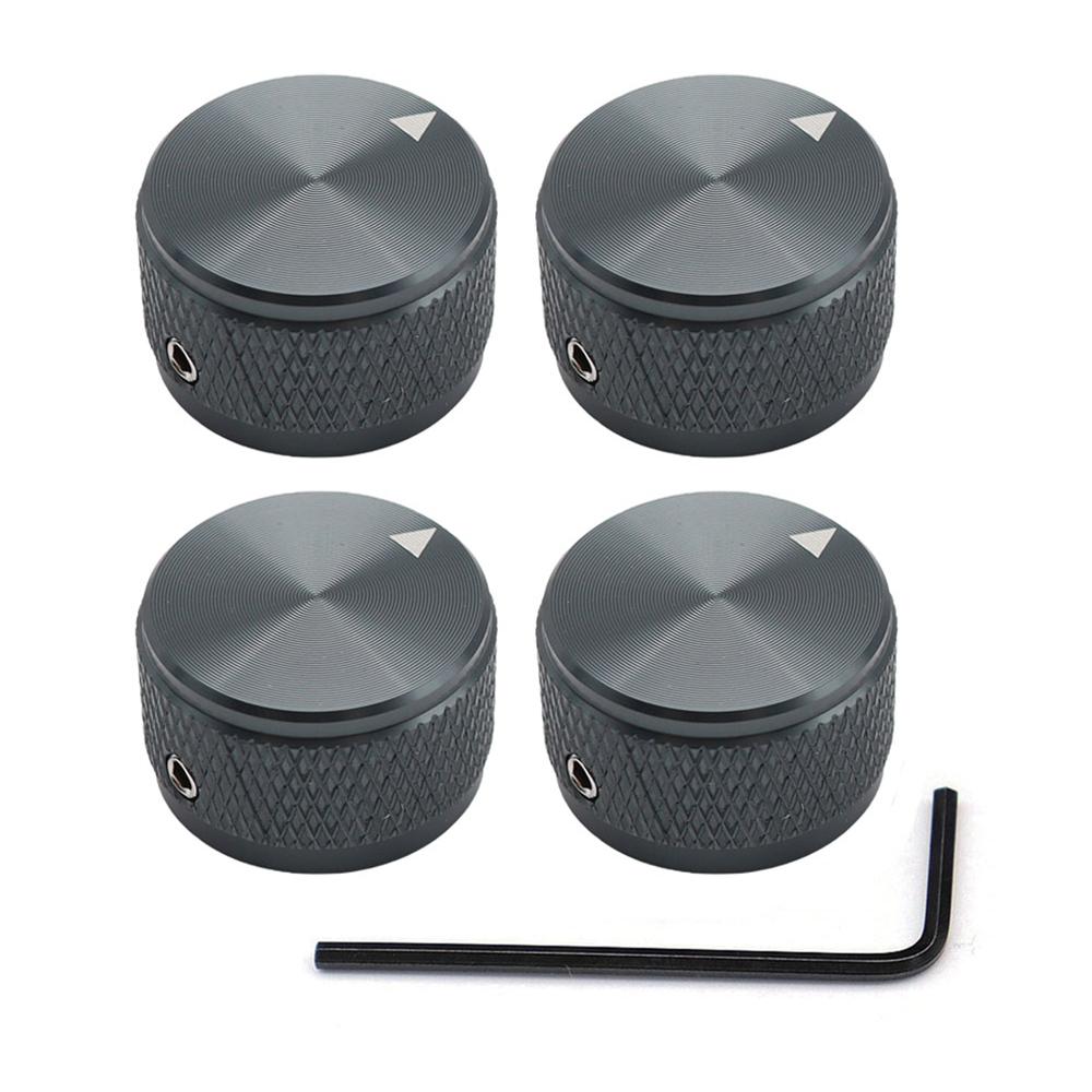 Aluminium Potentiometer Knobs 6Mm Metal Pot Guitar Knobs With Indicator And Set Screw For Guitarbassaudio Equipments