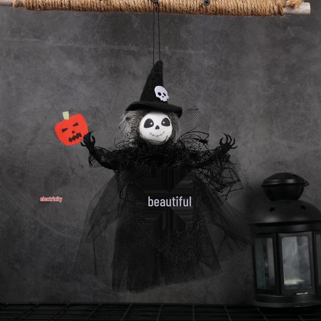 New Halloween Gauze Bar Pendant: Pumpkin, Witch, Ghost Scene Decoration