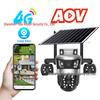 V380 Solar-Powered 4G WiFi Outdoor HD Panoramic Camera with Three-Eye Zoom