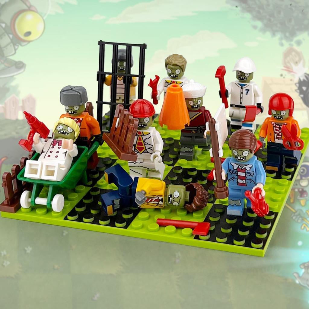 10KS PVZ Minifigurka Kreslený Anime Model Vzdělávací Malá Peleta Sestavit Stavební Kostky Figurky Hračky Dětské Dárky