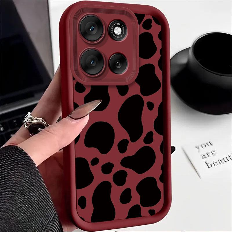 For Motorola Moto G86 Moto G56 5G Moto G56 5G G86 Case Protect Leopard Print Pattern Silicone Soft Phone Case Matte Back Cover