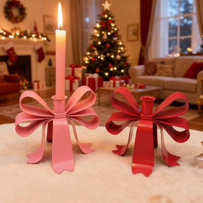 Portacandele ad Arco in Ferro Supporto per Candele Lunghe Candeliere Centro Tavola Festa Festiva Ufficio Casa Decorazione da Scrivania Ornamento