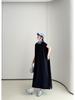 Summer Loose Cotton Polo Collar Dress - Elegant Casual Long Skirt