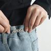 3Pieces Dragon Shape Waist Tighten Pin for Pants Jeans Waist Cinching Button Clasp Waist Brooch Clip Waist Fitness Pin