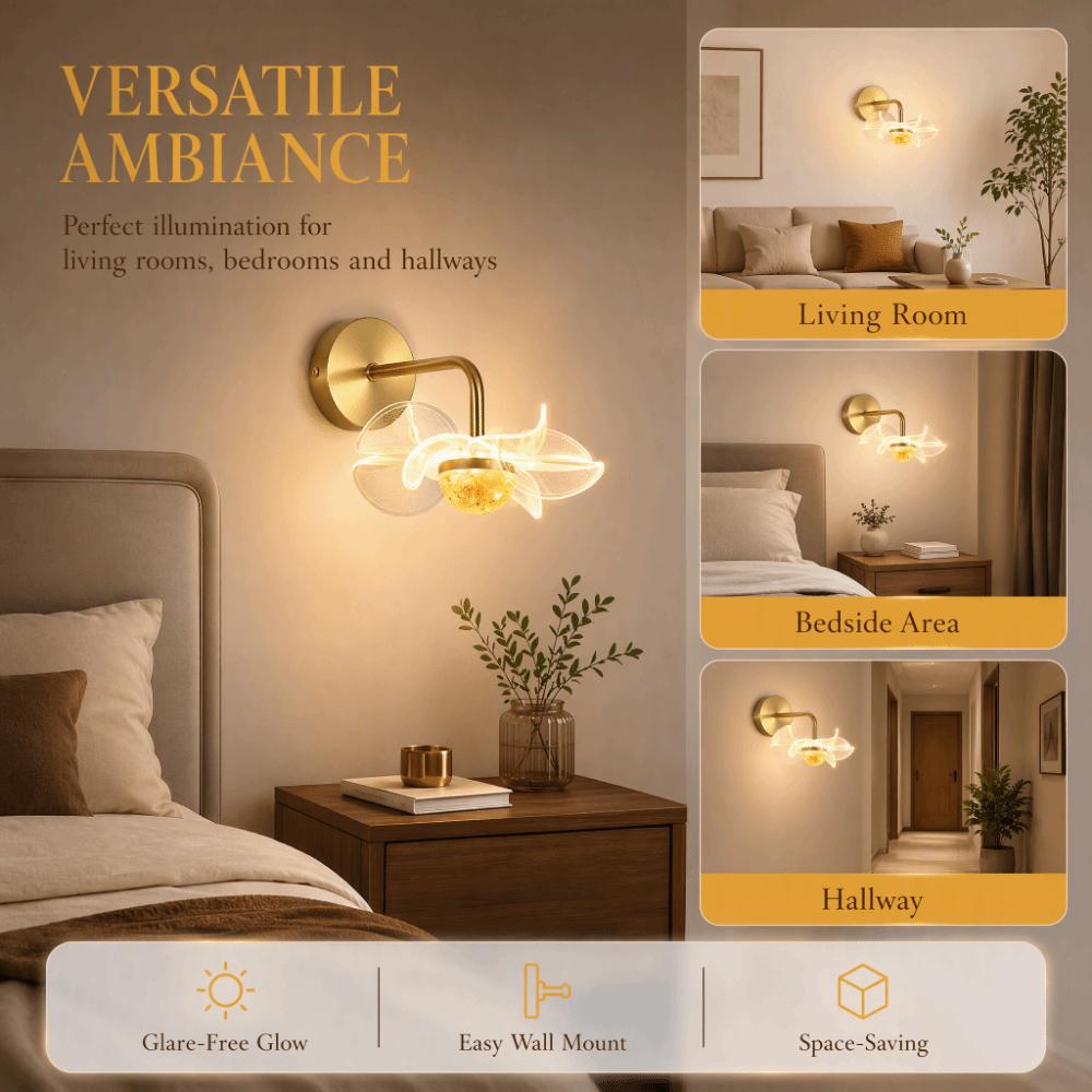 Flower Shaped Wall Sconce 85-265V Sconce Stylish Wall Mount Light  Bedroom