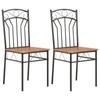 Day and Night - Day and Night Dining Chairs 2 Units Brown MDF