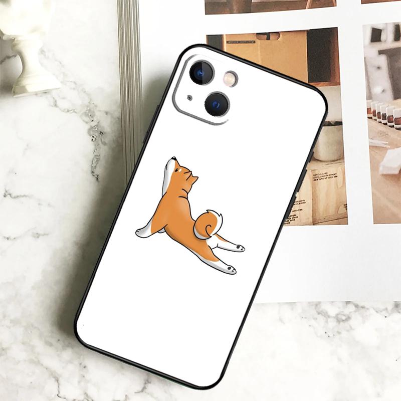 Cute Kawaii Shiba Inu Phone Case For iPhone 17 16 15 13 12 11 14 Pro Max Plus 12 13 Mini 16e 17 Air Cover Coque