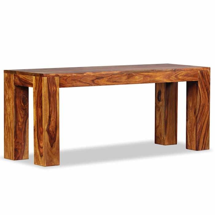 VidaXL Banc Banquette Mobilier Meuble de Jardin Parc Bois de Sesham Massif 244352
