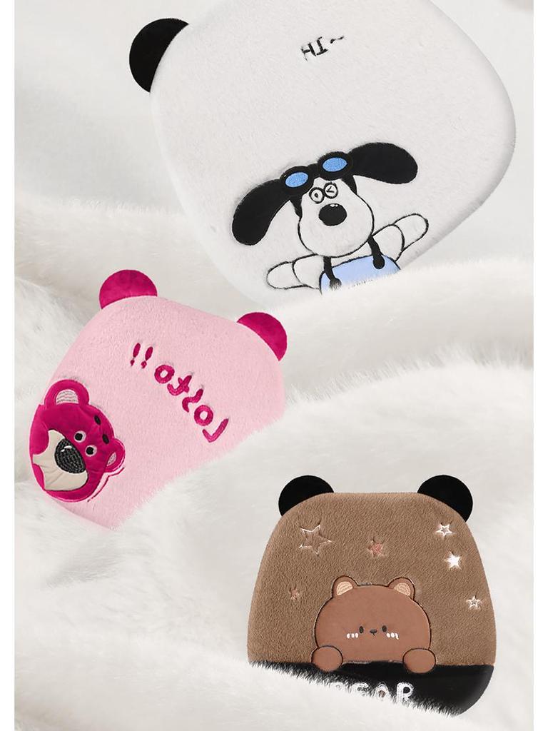 Winter Plush Cute Cartoon Car Seat Cushion - High-End Interior Accessory