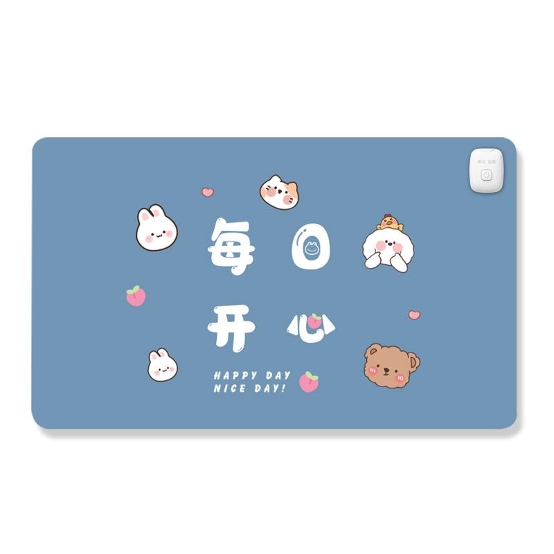Electric Heat Mouse Pad Table Mat Display Temperature Heating Mouse Pad Keep Warm Hand For Office Computer Desk Keyboard Winter