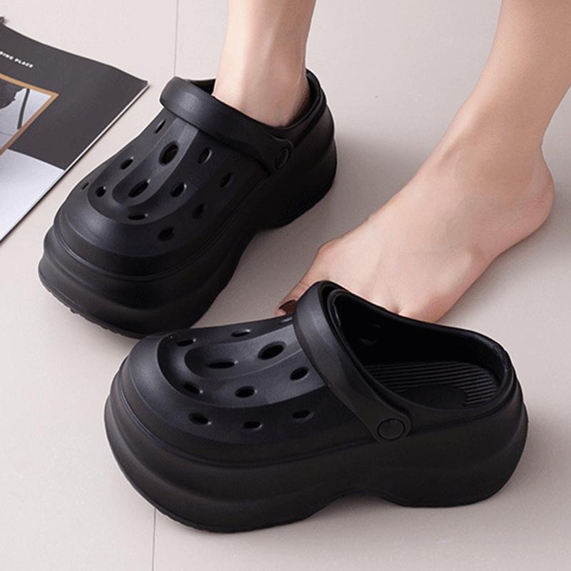 Rimocy 2025 New Womens Platform Clogs Sandals Thick Bottom Eva Garden Shoes Woman Summer Outdoor Non Slip Beach Sandalias Mujer
