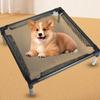 Chew Proof Pet Cat Cot Breathable Mesh Cat Hammock Washable Elevated Dog Bed  All Seasons