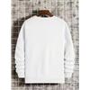 Men's Red Butterfly And Skull Print Crew Neck Sweatshirt, Loose Long Sleeve Pullover For Everyday Casual Wear.