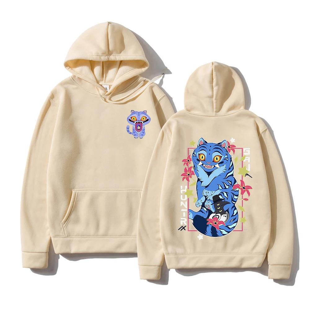 

K-Pop Охотники на демонов Дерпи тигр Толстовки Мерч K-pop Мужчины Женщины Свитшот Мода Уличная одежда Пуловеры Тренды Топ S