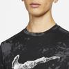 Nike Dri-FIT Logo Print Crew Neck T-Shirt Men Tops Black DZ2730-010