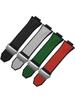Watchband for HUBLOT BIG BANG Sang Bleu Series Silicone Men's Watch Strap Chain Rubber Bracelet Wristband 29mm*17mm
