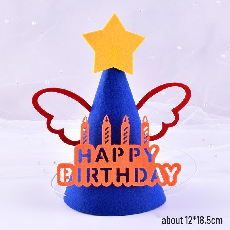 First Birthday Baby Party Hats & Glasses Set - Festive Cake Decoration & Theme Props