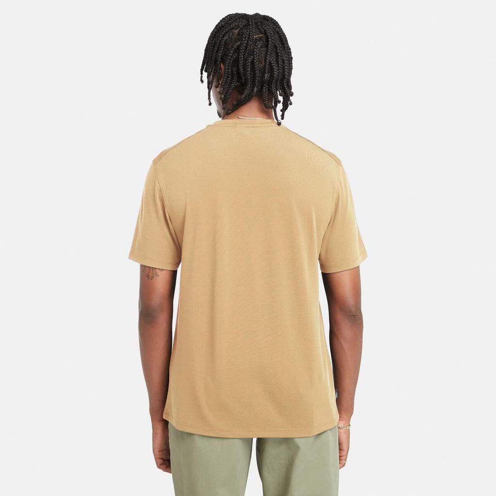 Timberland Men's Light Wheat Boot, Short Sleeve, Polartec® Quick-Dry Breathable Fabric T-Shirt, Size L (TB0A4215EH31)