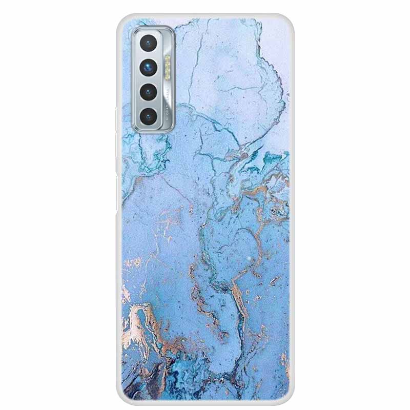 For Tecno Camon 17P Case Luxury Silicone TPU Soft Cover Phone Case For Tecno Camon 17 CG7 CG6 Coque Shockproof Marble Funda Capa