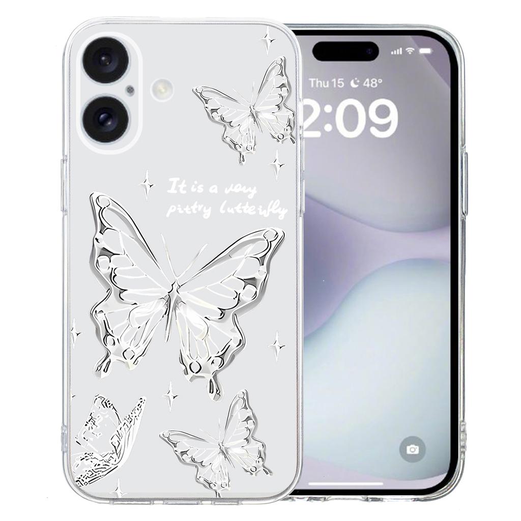 For iPhone 16 Plus Case Pattern Print TPU Protective Phone Cover