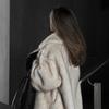 Vintage Luxury Long Faux Fox Fur Coat Women Winter Warm Fluffy Fur Jacket Female Street Furry Outerwear Overcoat