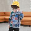 Boys Spring Autumn Hoodie Fashionable Cool Long Sleeve Top For Kids Trendy
