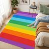 Rainbow Stripes Living Room Nonslip Area Rug Soft Carpet For Bedroom Game Playroom Sofa Office Home Decor Doormat Christmas Gift C926589