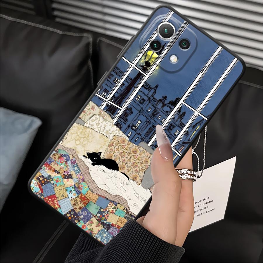 Cartoon Cat Funda Phone Cover Case for Xiaomi Mi 10T 13 Lite 12X 14 12 11 11T 12T Pro