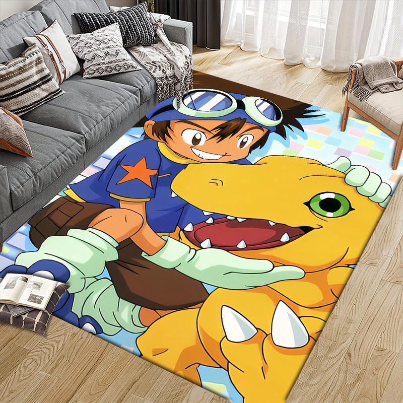 Taichi Yagami&Agumon Area Rug, Digimon Fan Cozy Carpet, Perfect Gift.chl