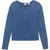 Levis Casual Solid Color Round Neck Single Button Long Sleeve Knit Sweater Women Sweater 003SK-0001