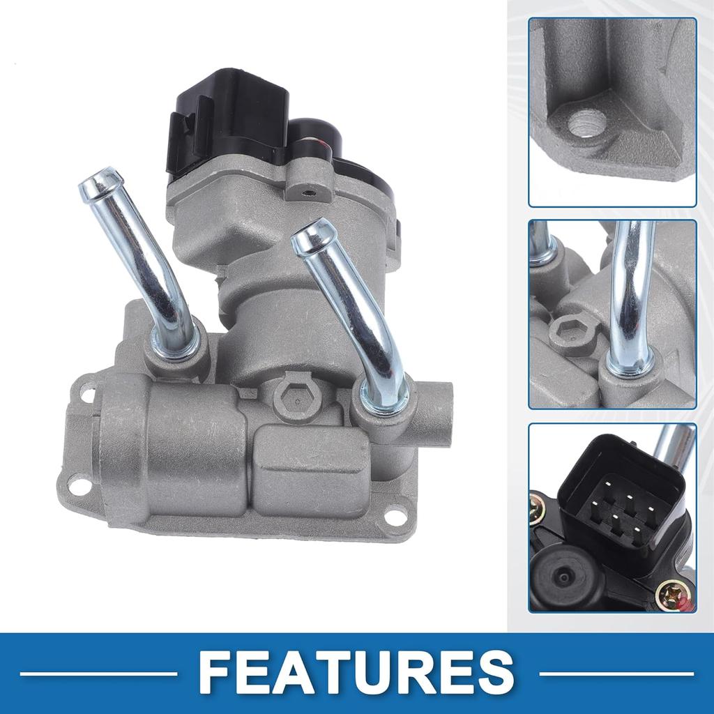 Car Idle Air Control Valve for Mitsubishi Mirage 1997-2002 Replace No.MD614743 IACV Idle Motor Idle Air Control Valve for Stable Engine Operation