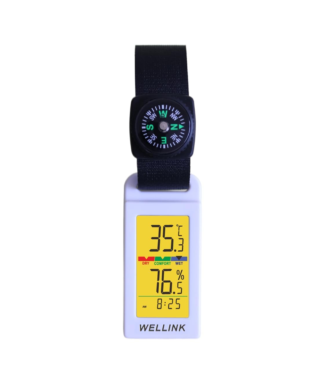 Thermometer, Hygrometer, Temperature and Humidity Gauge, Heatstroke Index Meter, Outdoor Heatstroke Monitor [with Luminous Light], for Outdoor and Hom
