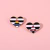 Creative Heart Shaped Rainbow Brooch Stylish Alloy Enamel Pin For Fashionable Personalization