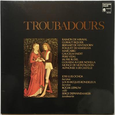 LP Record RAIMON DE MIRAVAL GUIRAUT RIQUIER  Troubadours HM566 HARMONIA MUNDI France Classical Used