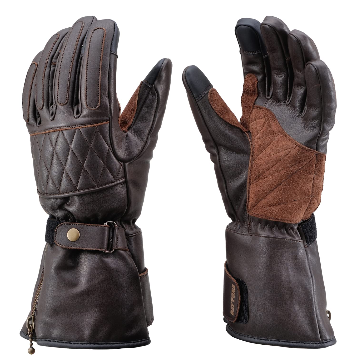 

Daytona Motorcycle Winter Goat Waterproof and Boa Smartphone Cow Leather Long Winter 29211 Gloves, Leather, Windproof, Lining, Compatible, Gloves,