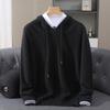 Autumn And Winter Mink Sweater Hooded Sweater Men'S Fashion Knitted Sweater Loose Casual Versatile Bottoming Shirt Hooded Top