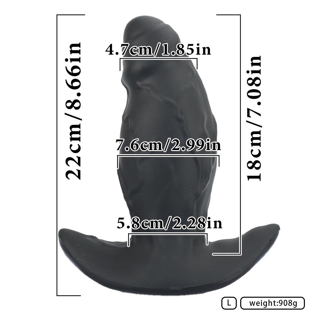 Realistic Wearable Silicone Dildo with Foreskin, Soft Veins, and Large Size for Men and Women