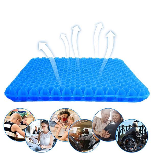 Breathable Gel Honeycomb Seat Cushion - Universal Cool Pad for Car & Chair