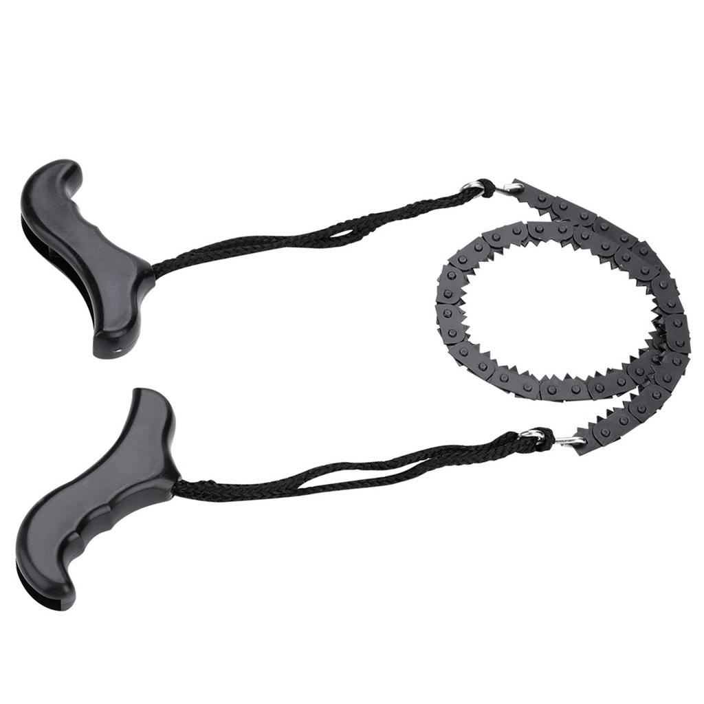 Portable Lightweight Metal Manual Chain Saw Outdoor Emergency Survival Accessory