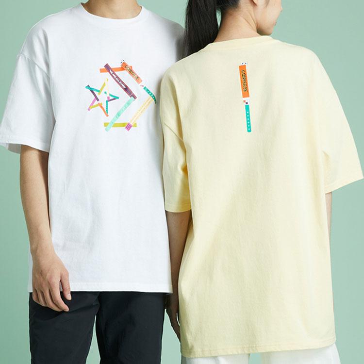 Converse T Shirt Unisex Light Yellow 10022774-A03