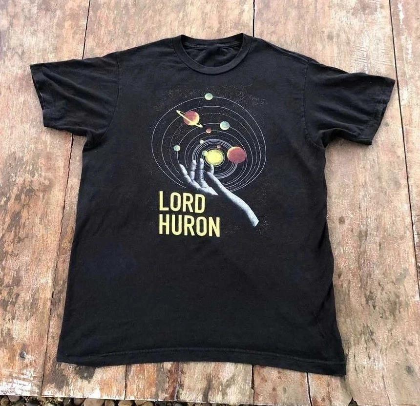 Lord Huron Тур Универсальная Черная Хлопковая Футболка Полный Размер S-5XL AR1585 XL