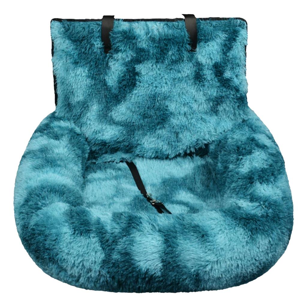 Removable Washable Cushion with Safety Belt Non-slip Dogs Travel Bed Soft Plush Dog Seat for Small & Medium Pets