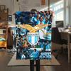 1PC Lazio Print Flannel Blanket, High Quality Comfortable for All Seasons, Home Decor, Warmth and Comfort, Perfect for Christmas Gifts