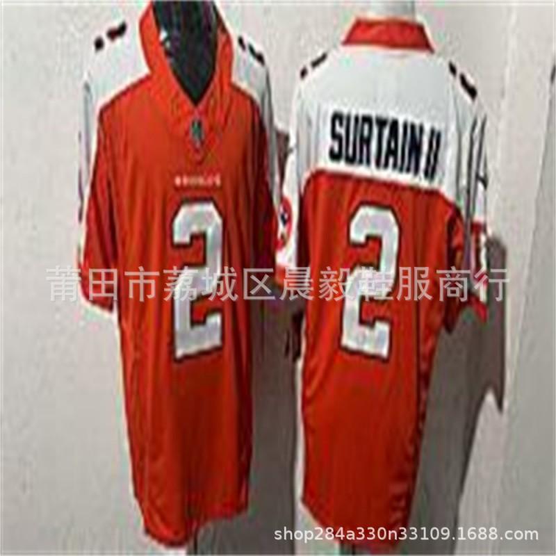 Camiseta Bordada Personalizada NFL Denver Broncos para Hombre - 10 7 15 14 15 Uniforme de Fútbol Estilo Oficial
