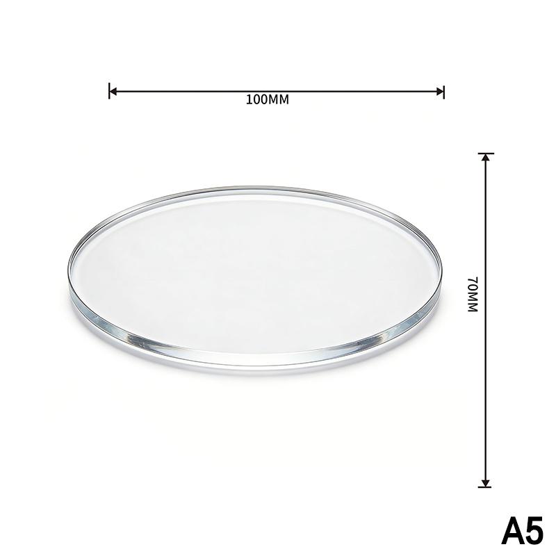 Clear Acrylic Coasters with Groove Design 6 Pack Non-Spill Cup Mats for Home Coffee Table Bar Counter Decor